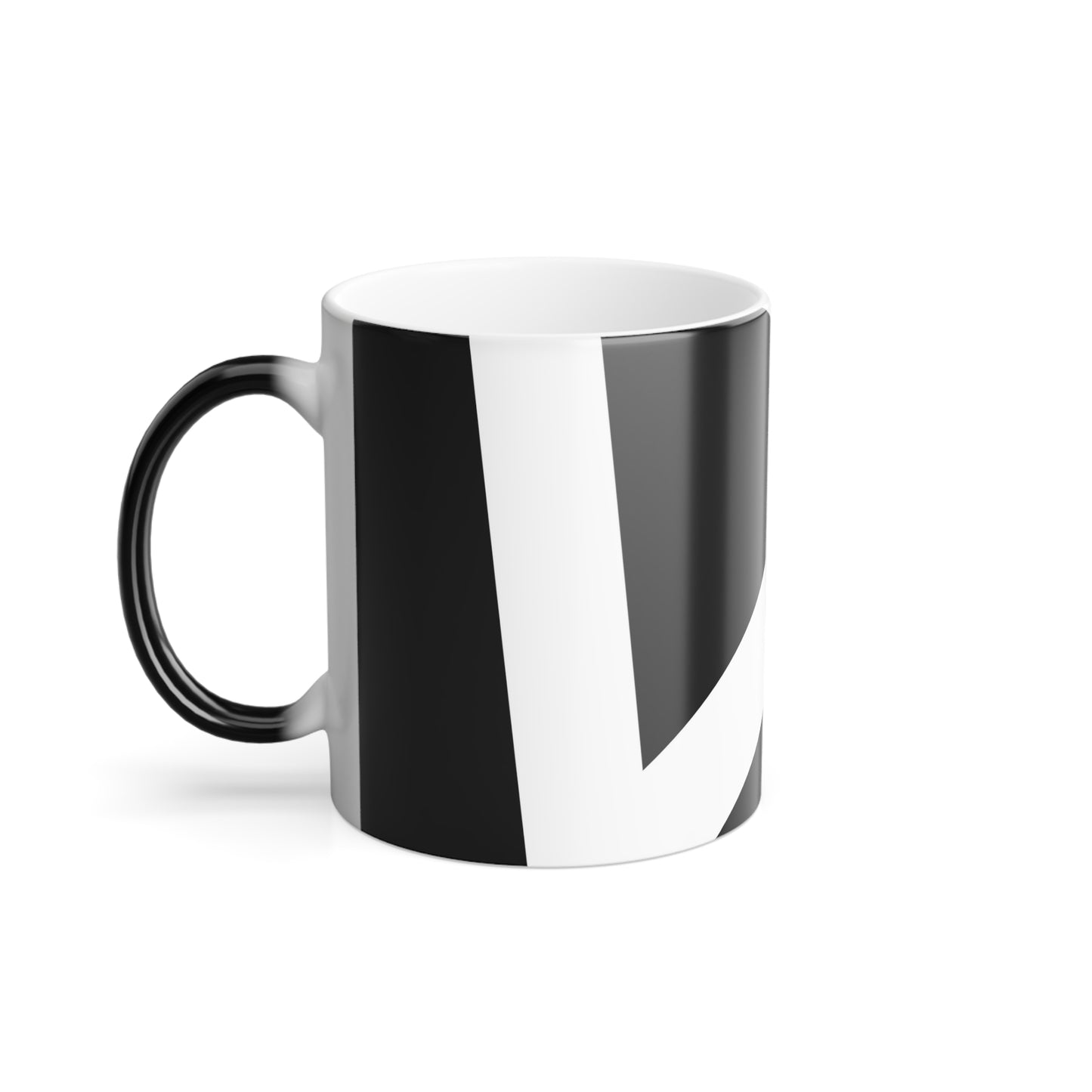 Abstract Play Mug Black/White 'Heat Changing'
