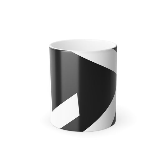 Abstract Play Mug Black/White 'Heat Changing'