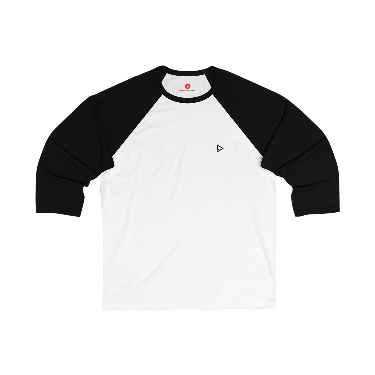 Baseball 3\4 Sleeve Black/White Tee